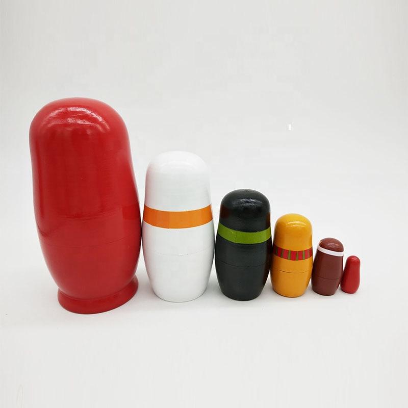 Santa Claus Matryoshka Doll: Six-Layer Wooden Educational Toy & Home Decor Gift