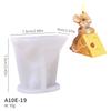3D Mouse Cheese Aromatherapy Candle Silicone Mold DIY Handmade Romantic Scented  Valentine's Day Party Home Decor Birthday Gift