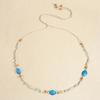 Dopamine Style Braided Beads Belt 170cm Dress Decoration Belt Elegant Ethnic Style Belts  for Women
