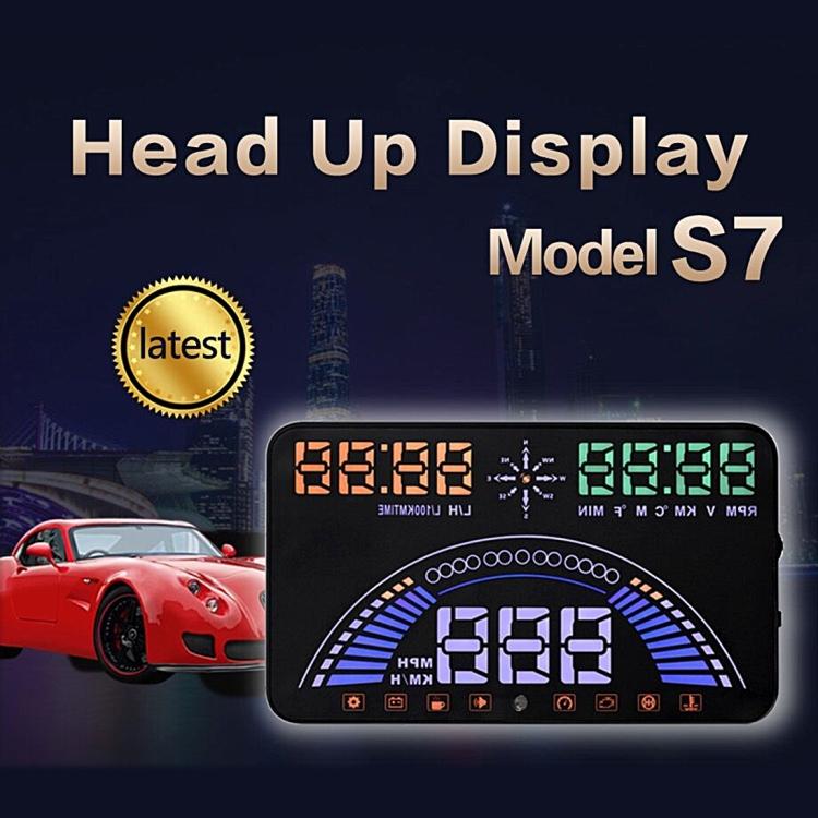 S7 5.8 inch Car GPS HUD / OBD2 Head Up Display
