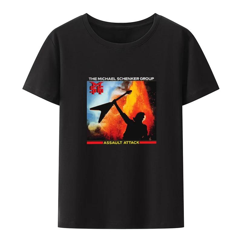 

Michael Schenker Group Tshirt Michael Schenker Group Rock Heavy Hard Metal Armed and Ready Rock Bottom Ufo Tee Shirt Camisetas XXL