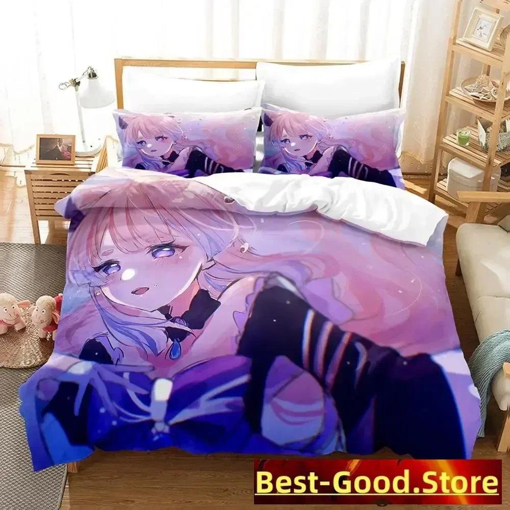 Game Genshin Impact Sangonomiya Kokomi Bedding Set Single Twin Full Queen King Size Bed Set Adult Kid Bedroom Duvetcover Sets