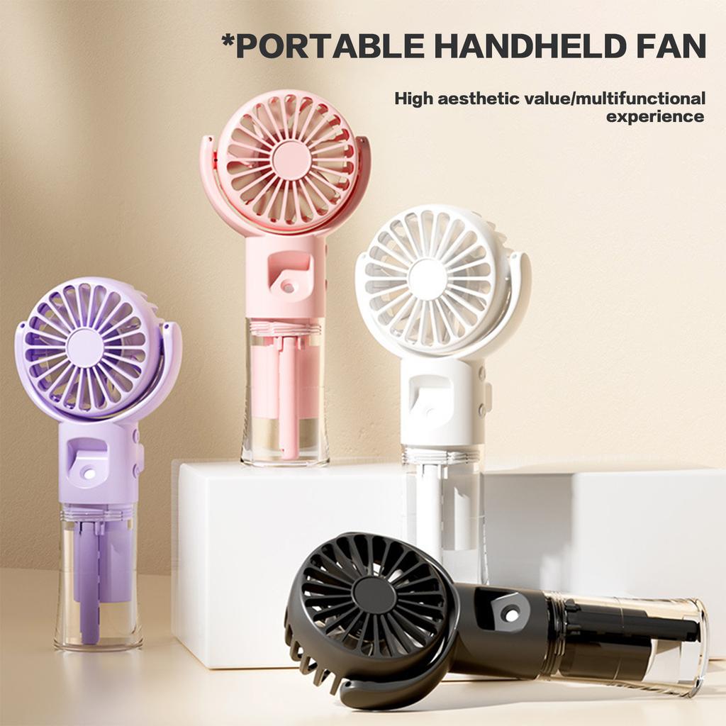 Portable Rechargeable Handheld Spray Fan Usb Rechargeable Mini Humidifier Fan Suitable For Travel And Outdoor Use