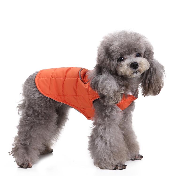 Warm Quilted Dog Jacket: Lamb Fleece Zipper Coat for Winter
