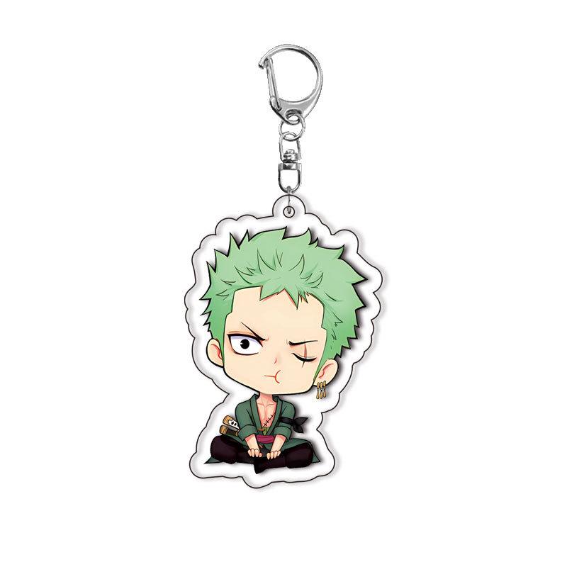 Layer One Piece Acrylic Double-Sided Luffy Keychain Anime Backpack Pendant