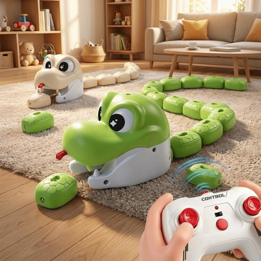 Rechargeable Greedy Snake Car Magnetic Magnetic RC Car Educational Toy for Kids