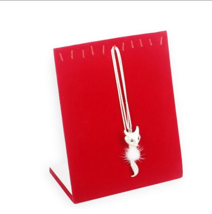Jewelry Display Stand for Necklace Pendant Velvet Jewelry Organizer Holder for Bracelet Chains Stud Earring Display Rack