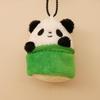 Sichuan Panda Plush Coin Purse: Black & White Bamboo Tube Rag Doll Toy