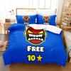Angry Geometry Dash 3D Print Bedding Set Single Twin Full Queen King Size Duvet Cover for Adult Kids Bedroom