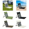 Vloerstoel Gevouwen Kussen Draagbare Stadionstoel met Rugleuning Strandstoel