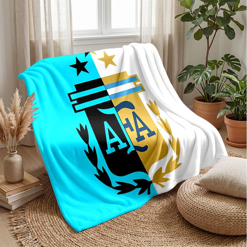 Argentina national football team Theme blanket Soft Flannel Fleece Blanket Warm Lightweight Throw Blanket for Home Sofa Bed
