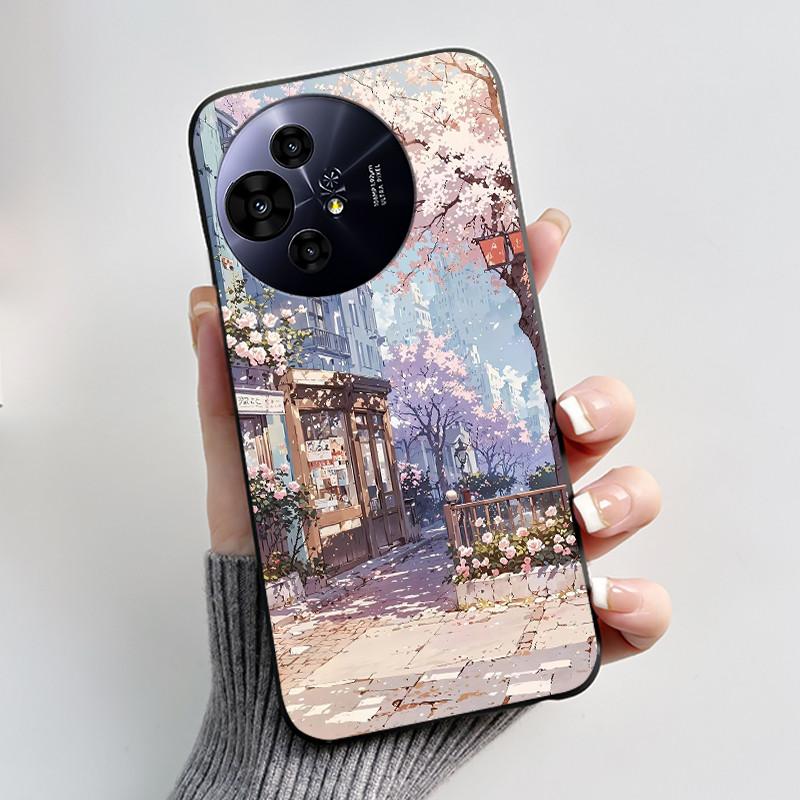 Hülle für TCL 50 NxtPaper 5G / 50 Pro NxtPaper 5G Hülle Luxus Drache Süß Cool Jungen Mädchen Schwarz Matt Weiches Silikon Rückabdeckung