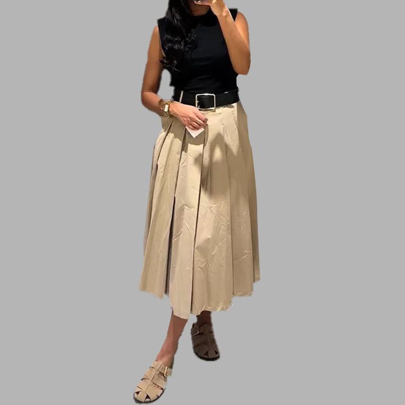 

Новая женская одежда Элегантное облегающее и стройнящее повседневное платье с темпераментом и высокой талией S