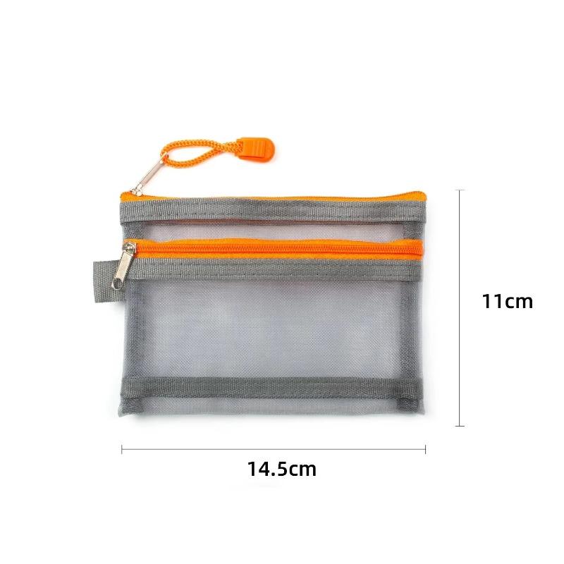 Zipper Mesh Lipsticks Cards Earphones Organizer Pouch for Coins Keys Travel Storage Case with Multiple  Money Card Storage Case