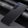 For Samsung Galaxy S25 25 Plus S25 Ultra Leather Metal Lens Integrated Air Cushion Anti-Drop Anti-Fingerprint Phone Case