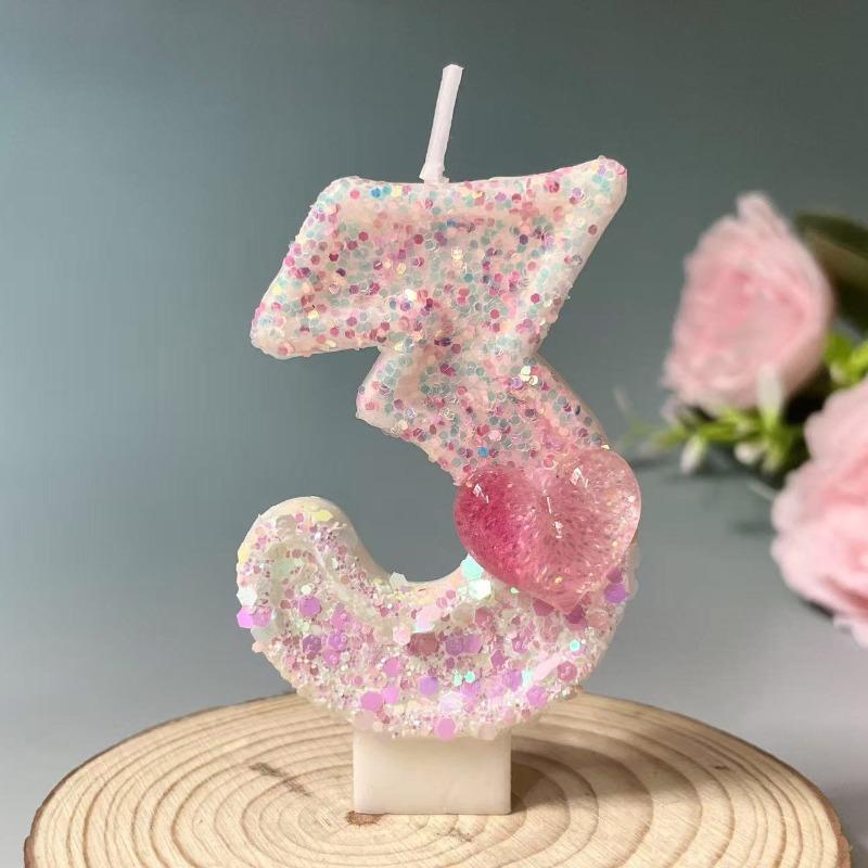 Creative Digital Candles Romantic Love Cute Styling Birthday Cake Candles