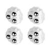 4Pcs Small Furniture Casters Wheel Sticky Pulley Appliance Sliders Self Adhesive Casters Wheel for Kitchen Appliances