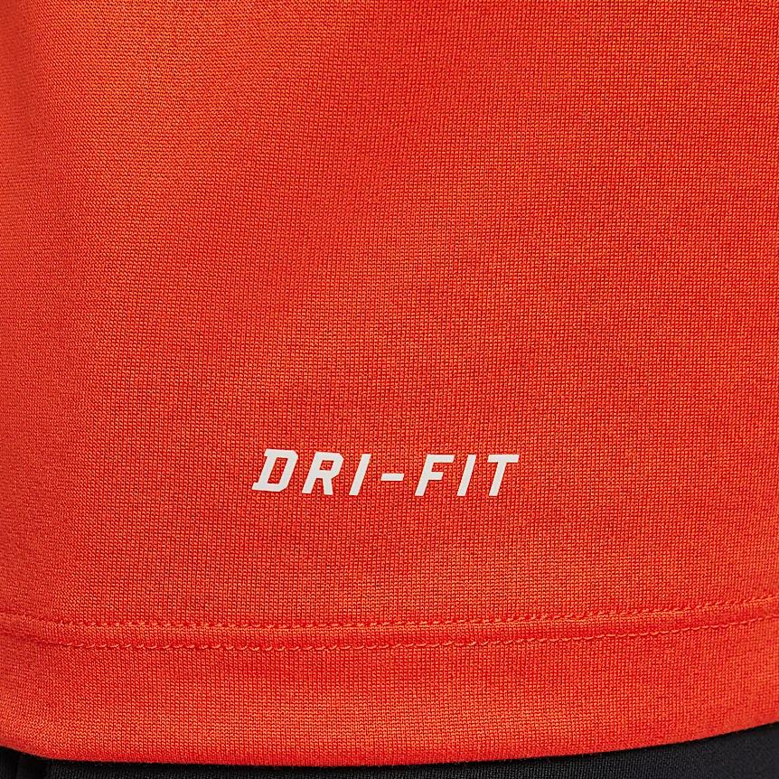 Nike Dri-Fit Team Legend Quick-Dry Comfortable Crew Neck Short Sleeve T-Shirt Women Tops University-Orange IB8899-888
