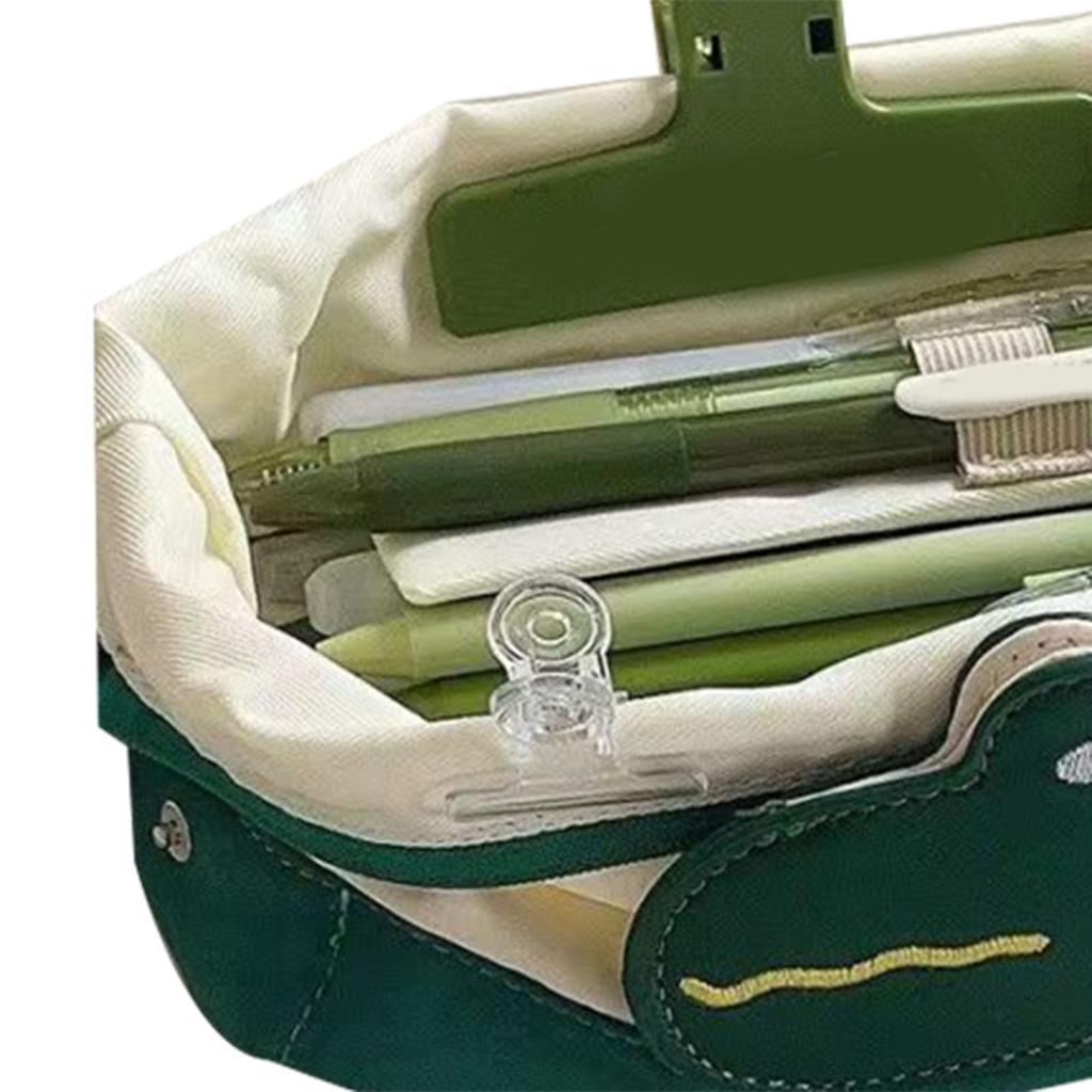 Large Pen Bag Cute Animal Style Stain Resistant Polyester  Large Pencil Case for School Offic