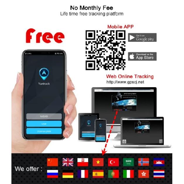 Car Motorcycle GPS Tracker Triple modules Over speed alarm High voltage protection Remote cut off Anti-theft  Vibration alert