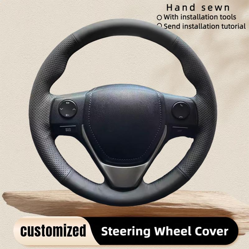 Coprivolante Auto Cucito a Mano in Pelle per Toyota RAV4 2013- Corolla 2014- Auris 2013-2016 Scion IM 2016