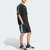 adidas Pantalones Cortos Casuales de Corte Holgado con Logo para Hombre Shorts Negros JX3077