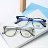 New fashionable oval small frame T-shaped anti-blue flat mirror, versatile plain glasses frame can be equipped with myopia glasses
