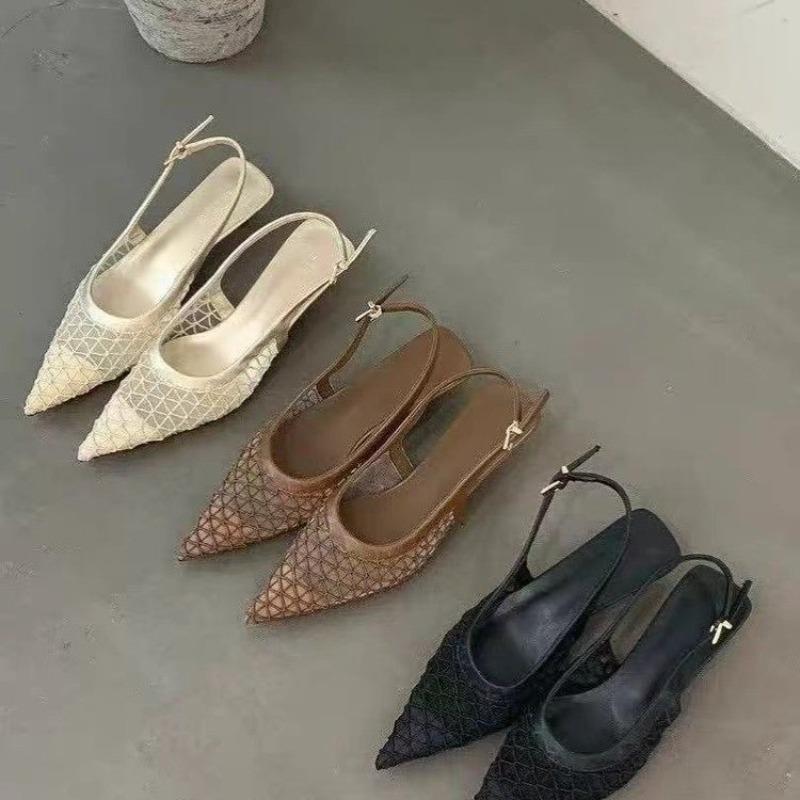 Summer women's headband sexy sandals, fashionable hollowed-out women's pointed high-heeled sandals, street style elegant sandals