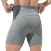 Men's High Waist Tummy Control Plus Size Anti-Chafing Warm Fleece Lined Sport Boxer Shorts
