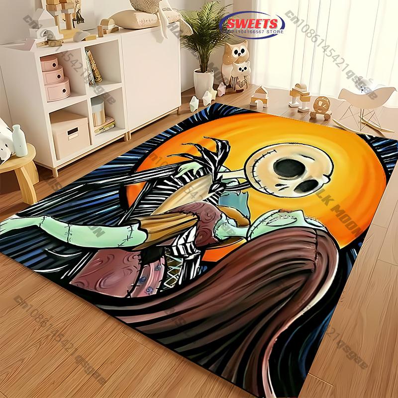 1PC The Nightmare Before Christmas Theme Carpet LivingRoom Bedroom Sofa Large Decor Mat Christmas Halloween Top 10 Holiday Gifts