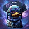 3D Printed Cartoon Bird Graphic T-Shirt For Men Funny Rooster Duck Pattern Tees Summer Casual Short Sleeve Loose Round Neck Tops