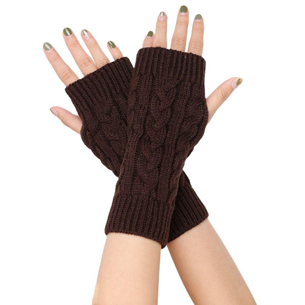 Outdoor Riding Mittens Winter Gloves  Half Finger Gloves Cute Knitted Gloves  Winter
