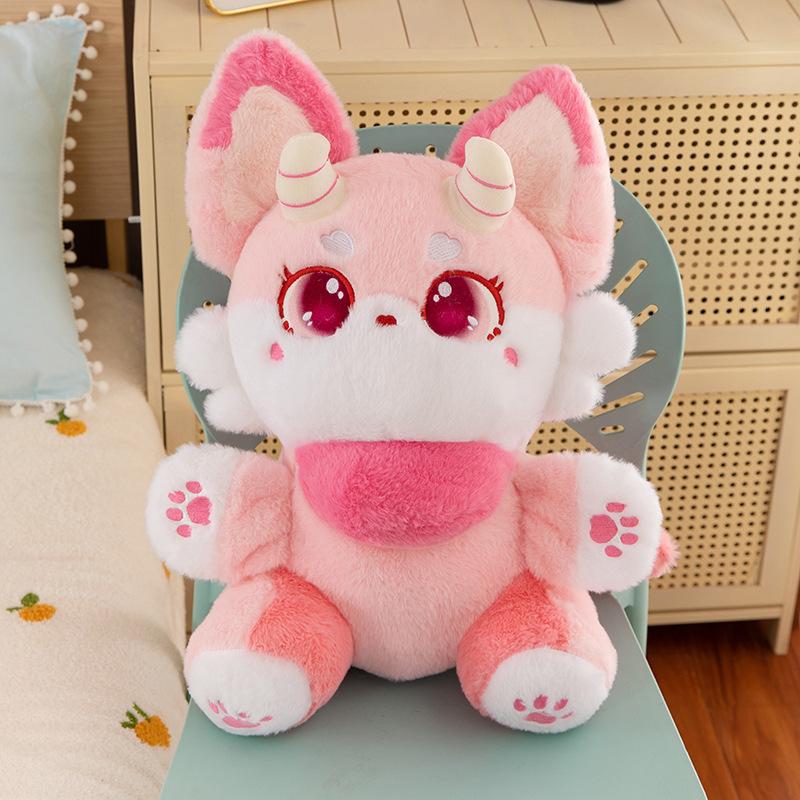 New Little Devil Fox Doll Girl Gift Sleeping Doll Plush Toy Rag Doll Birthday Gift