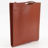 Hermes Omenito Shoulder Bag Red Tea Box Carf Unisex Used