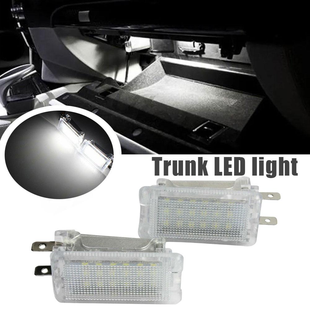 Car LED Trunk Light 18LED 6500K White Light IP67 Waterproof Plug&Play License Plate Light For Car Interior Accessory P2Z3