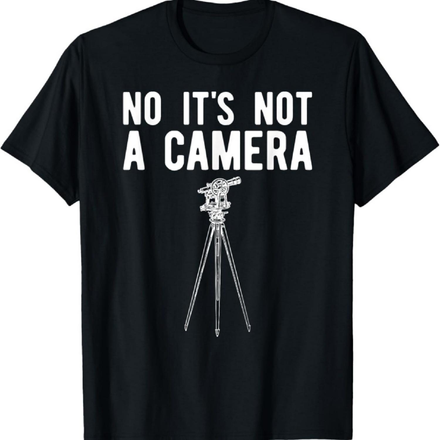 Смешная рубашка геодезиста, Не в камеру Футболка для геодезиста XXXXXL чёрный