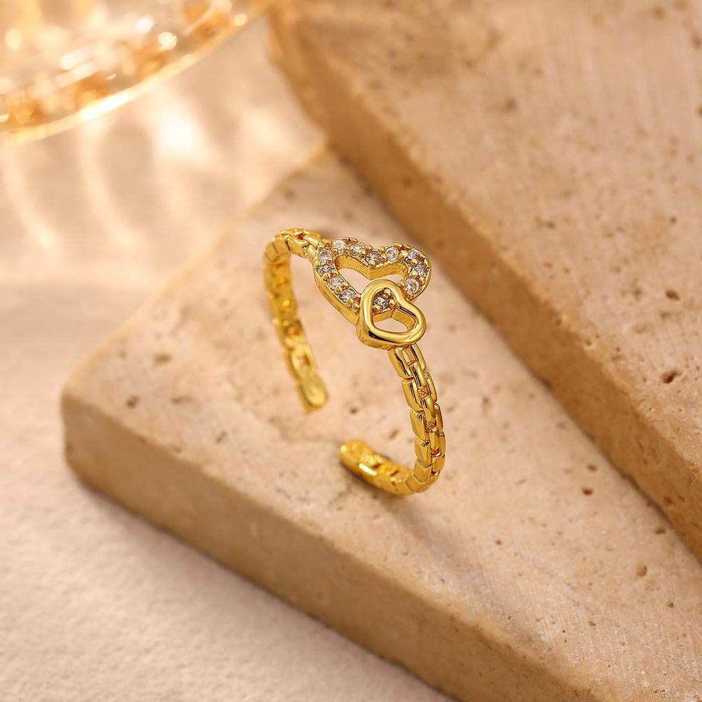 Vintage Gold Color 2026 Rings For Women Symmetric Geometry Anillos Cute Heart Butterfly Bow Ring Punk Jewelry Gifts Waterproof