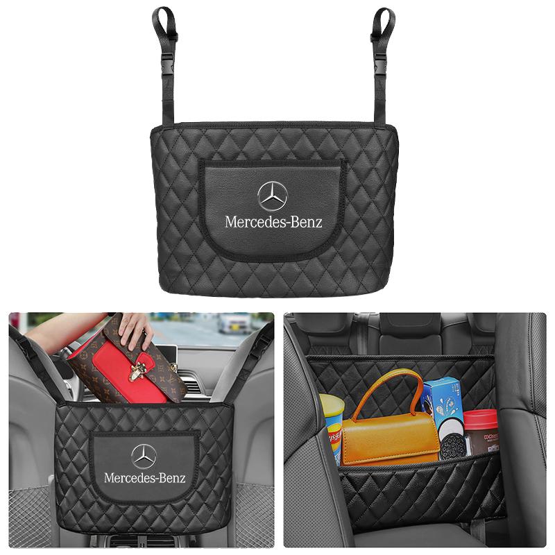 GLC GLB Organizér na zadní stranu autosedačky z kůže Multifunkční úložná taška Pro Mercedes Benz AMG W203 W206 W220 W205 W211 W212 W201