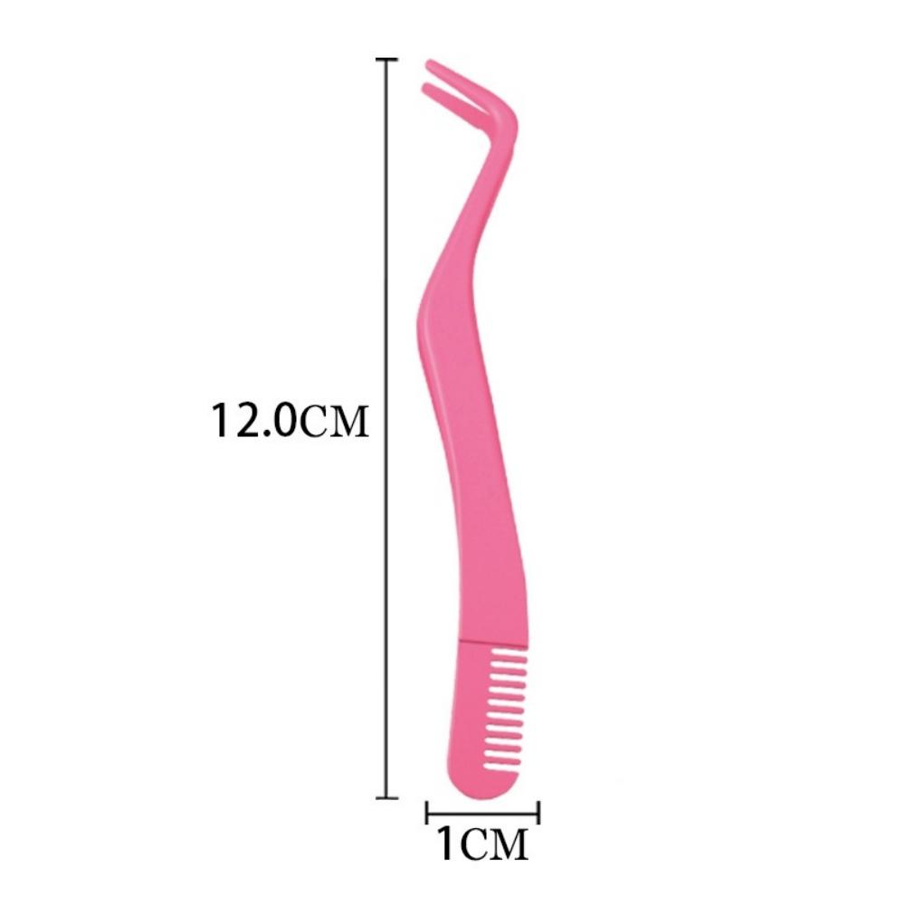 Comb Eyelash Applicator Easy To Use False Lash Application Tool Stainless Steel Eyelash Tweezers Stainless Steel For Beauty