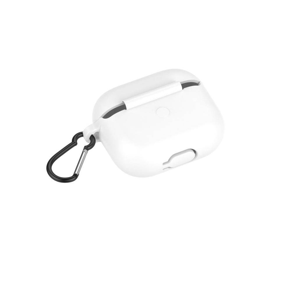 Silicone Case Compatible for 3 2021 Full Protective Cover Wireless Earphone Case Shockptoof Cover with Carabiner