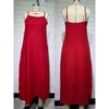 Women New Summer Solid Color Sling Dress, Loose Comfortable Casual Sleeveless Midi Dress