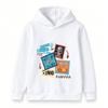 Kids Dinosaur Fossil Stampa Print Hoodie Boys Girls Casual Jurassic Wild Free Dino Roar Pullover Sweatshirt for Children