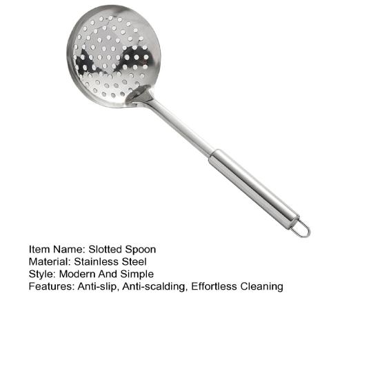 2Pcs Stainless Steel Colander And Skimmer Set Heavy-Duty Kitchen Strainer with Hanging Hooks Multi-Purpose Utensils for Pasta Frying Steaming