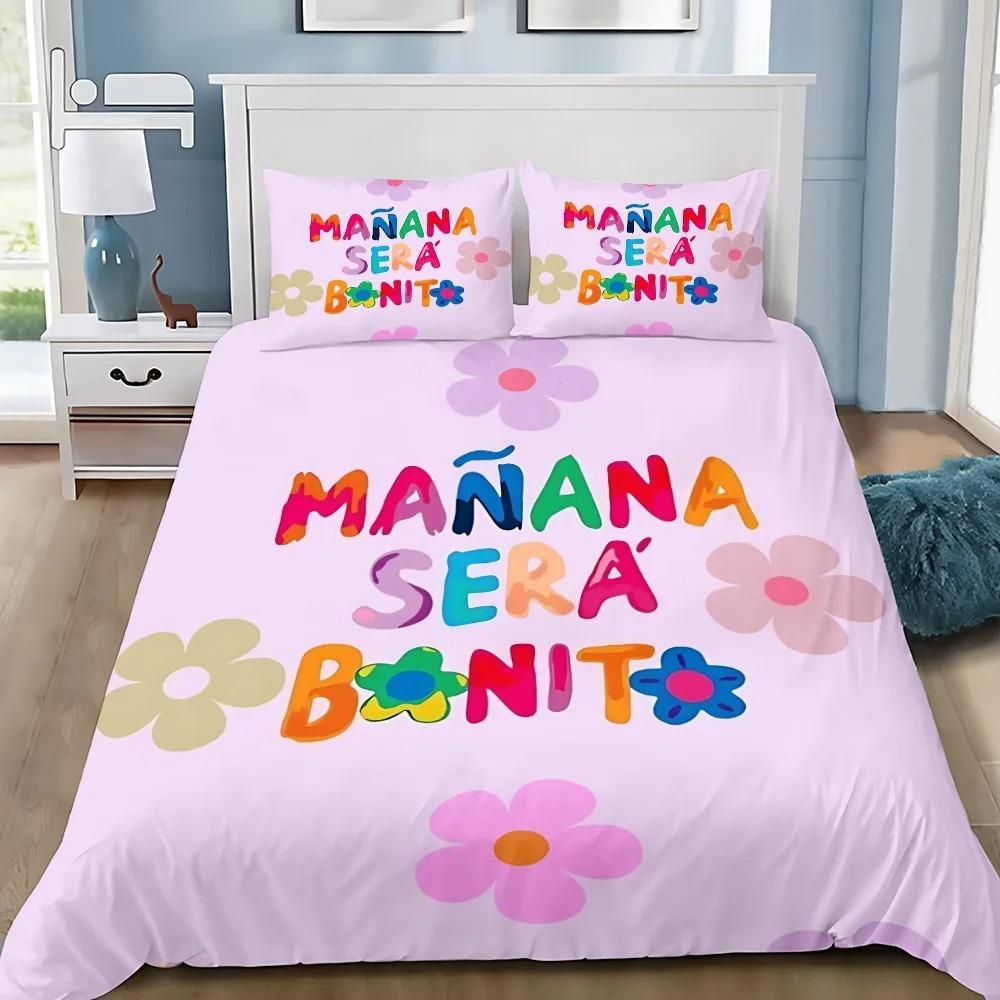 Schönes Karol G Manana Bettbezug Kissenbezug Bettwäsche Set Erwachsener JungeMädchen Schlafzimmer Dekoration Kinder Geschenk Einzel Doppel Große Größe