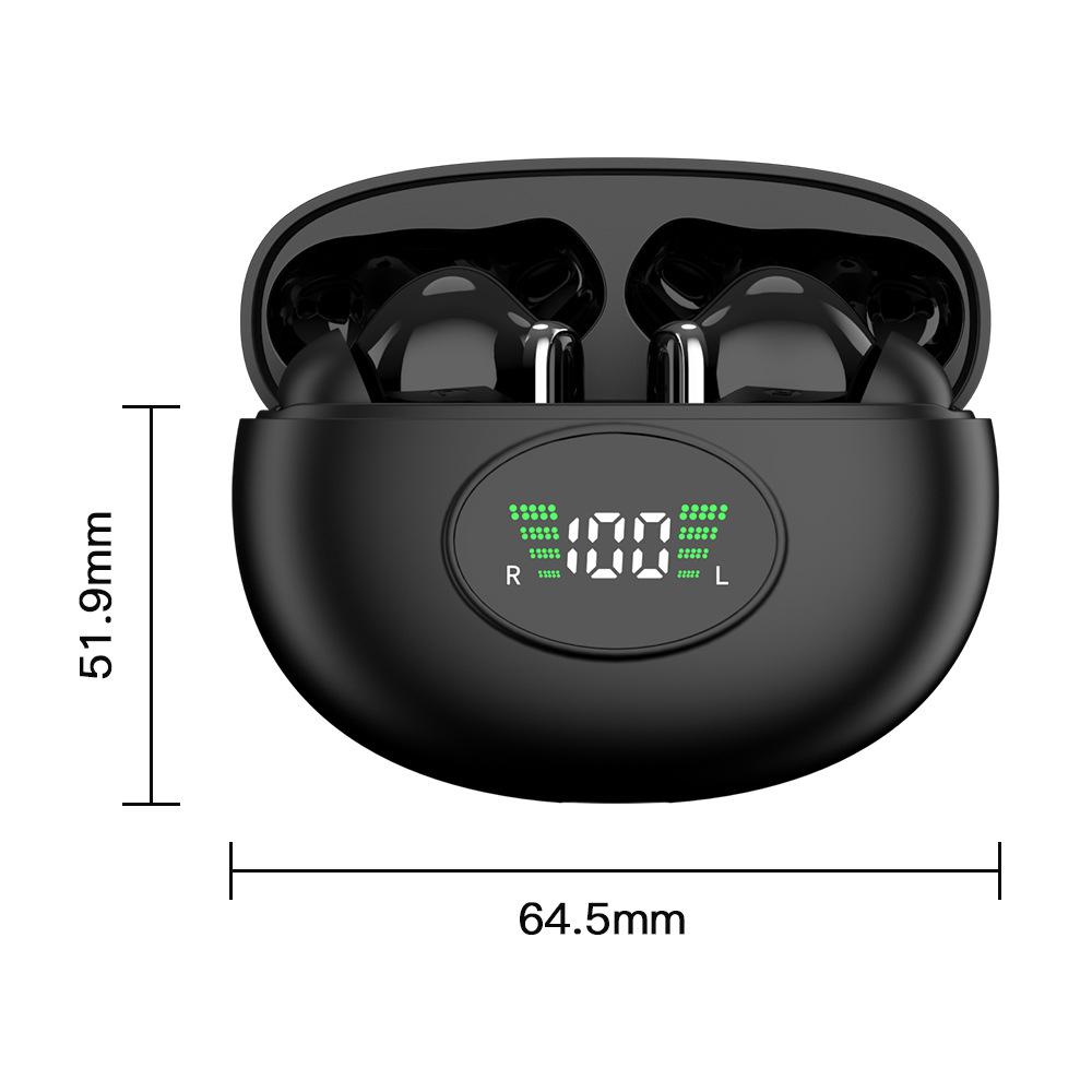 Cross-border Wireless Bluetooth In-ear Headphones with ANC, Digital Display & Long-lasting Battery Life for Sports