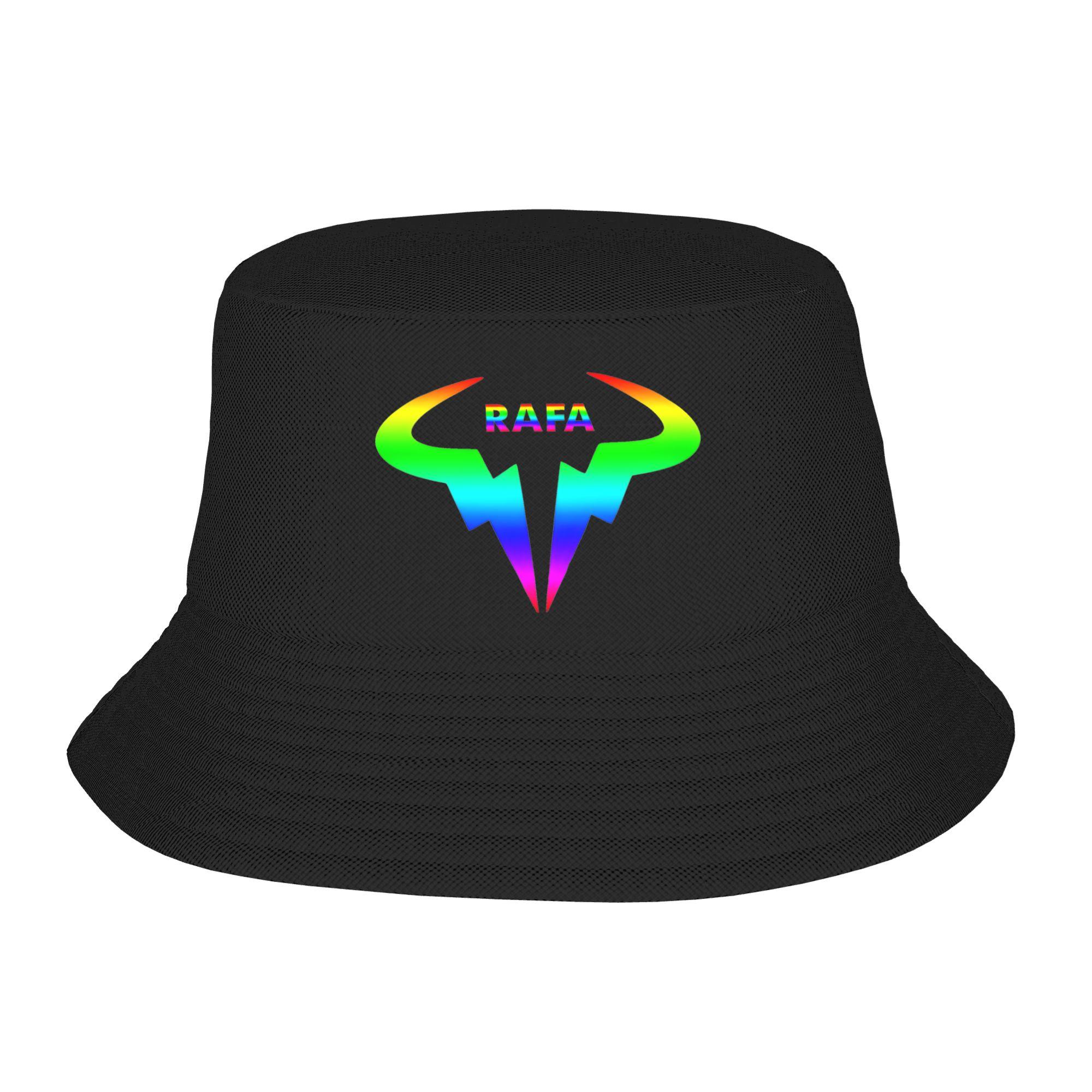 Рафаэль Надаль RN Рафа Панама Летняя Ретро Рыбацкие Шляпы Для Унисекс Портативные Рыболовные Кепки Уличные С Графикой Солнцезащитные Шляпы One Size