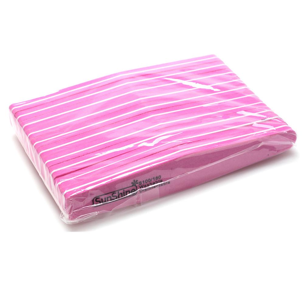 Πλενόμενο σφουγγάρι λείανσης με λίμα νυχιών 100/180 Στίλβωση Grinding μανικιούρ πεντικιούρ νυχιών