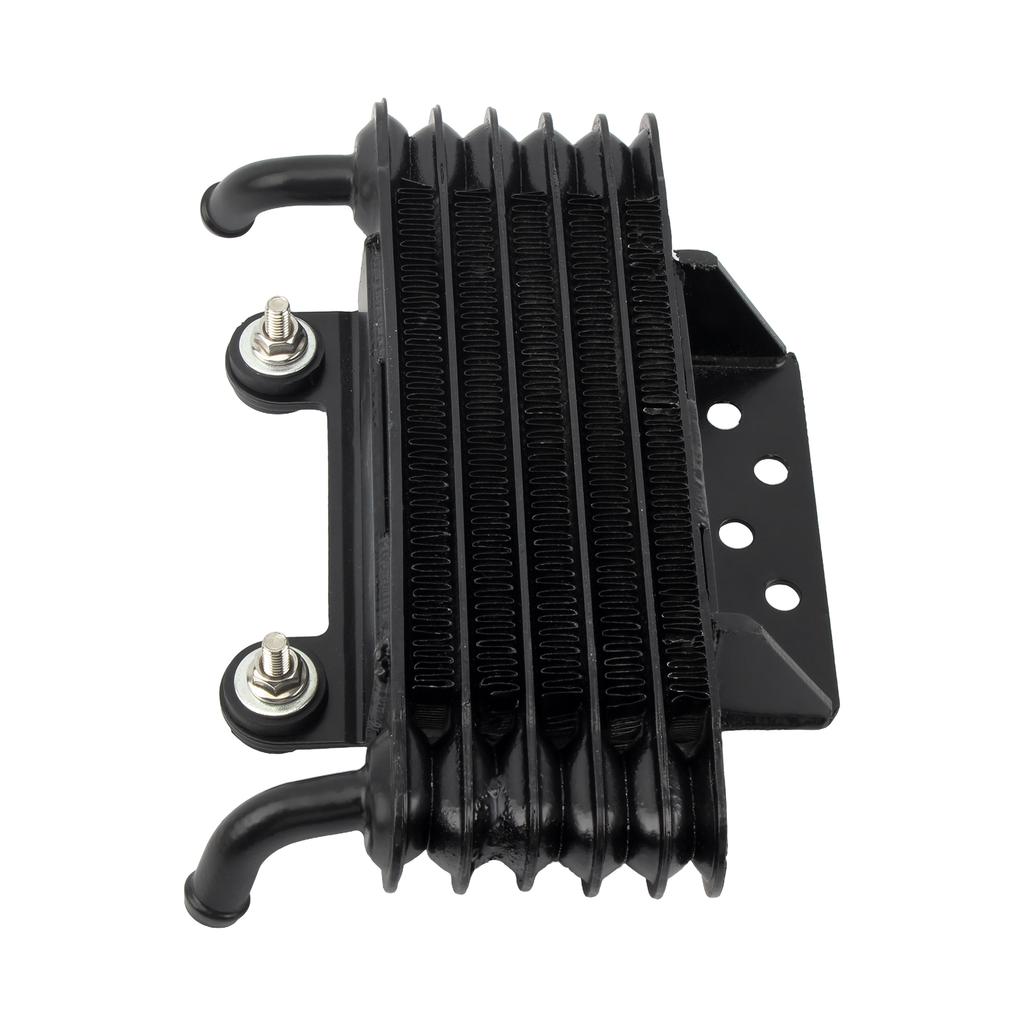 Universal 5 Row Motorcycle Oil Cooler Aluminum Engine Oil Radiator Cooling System for 125cc 150cc 200cc 250cc Dirt Bike