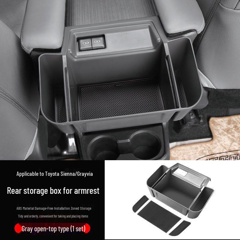 Toyota Sienna Armstöd Bakre Förvarings- & Mugghållarfack