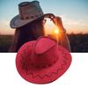 Kids Vintage Wide Brim Headwear Cap Western Cowboy Hat Boys Girls Cap Spring Summer Hat - Yellow